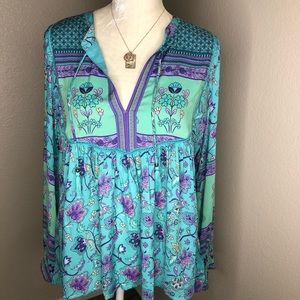 Rare Spell and The Gypsy Portobello Turquoise Blouse